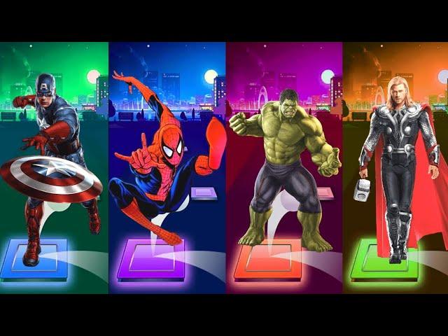 Superhero Color Dance Challenge Captain America  Spiderman  Marvel Avengers...