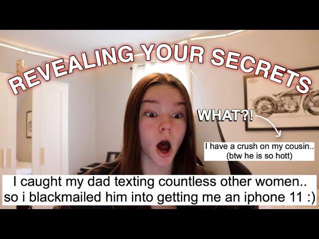 REVEALING MY SUBSCRIBERS SECRETS