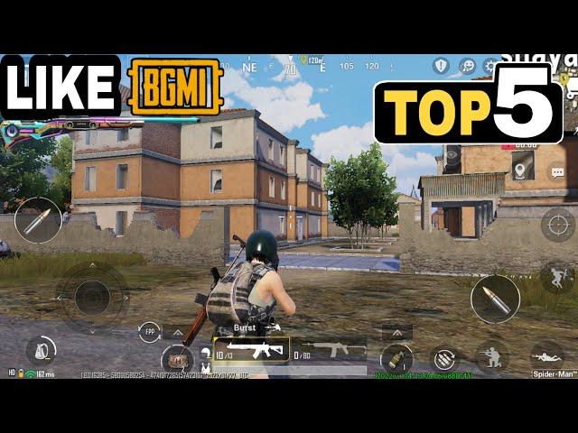 TOP 5 Games Like PUBG and BGMI || High Graphics || Offline and Online