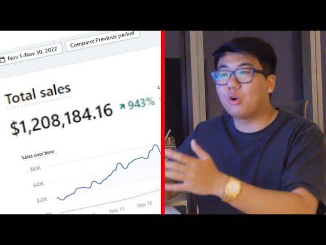 $1.2m in 30 days with dropshipping | How to design a one product Shopify Store (step-by-step)