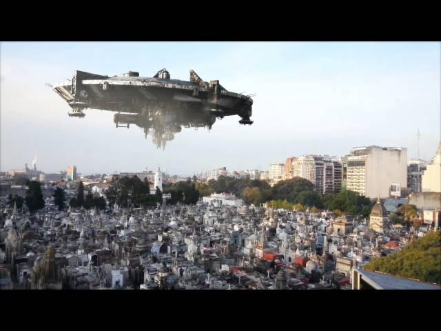 Spaceship over Recoleta