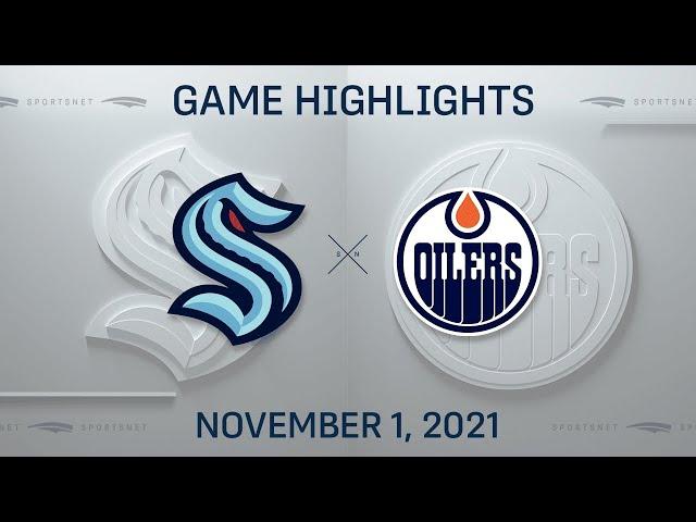 NHL Highlights | Kraken vs.Oilers - Nov. 1, 2021