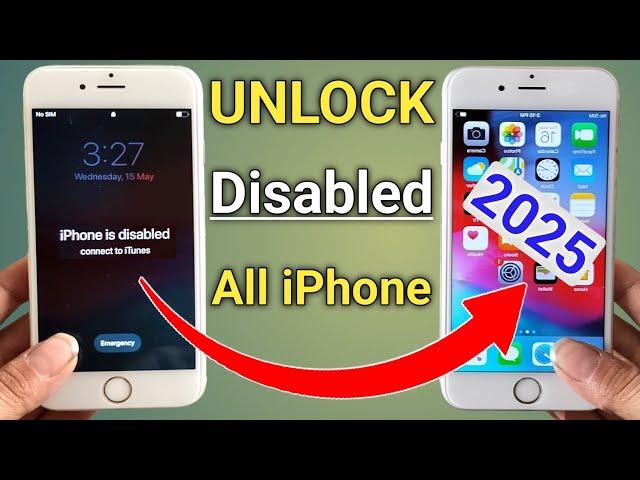 iphone is disabled connect to itunes fixed without computer || 2025