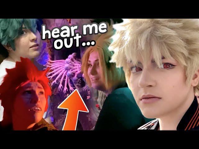 WHAT DID DENKI SAY??  | Cosplay in PUBLIC [ My Hero Academia ] Meow Wolf Vlog