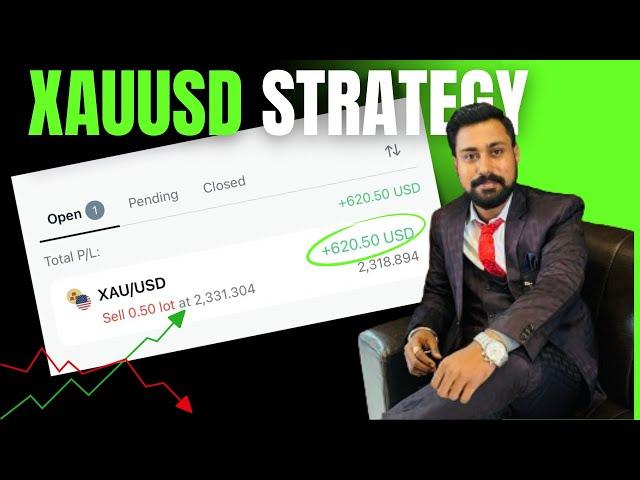 $620 Profit In XAUUSD || Forex Trading For Beginners In India 2024 || XAUUSD Forex Trading In India