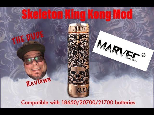 Skeleton King Kong Hybrid Mechanical Mod by Marvec/ Full Review