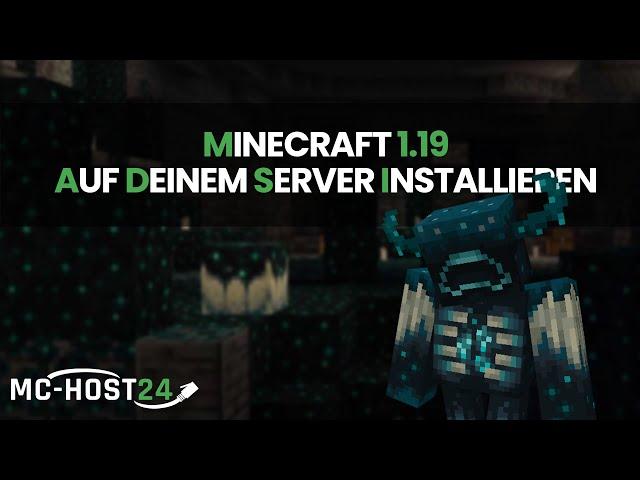 MINECRAFT 1.19 SERVER INSTALLIEREN