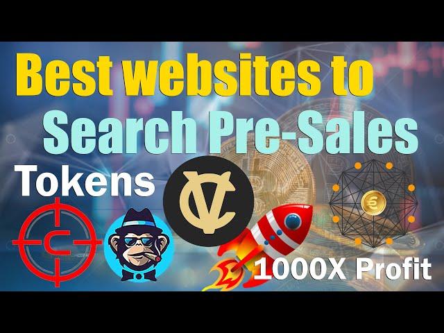 Best Websites to Search Pre-Sales Tokens | Find Presale Crypto Projects | Newly Added Memecoins