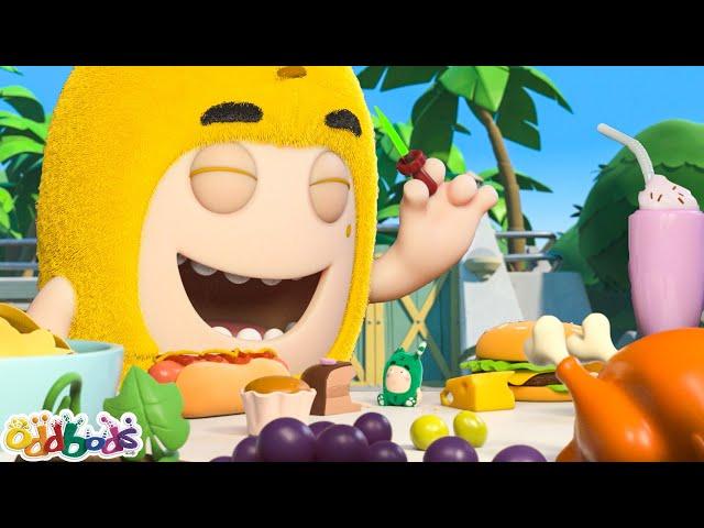 Zee The Giant | Oddbods - Food Adventures | Cartoons for Kids