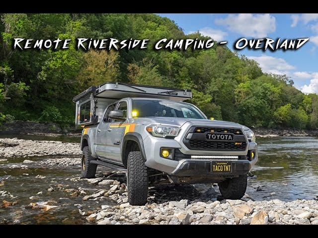 Remote riverside camping - Four Wheel Camper Fleet - Tacoma.