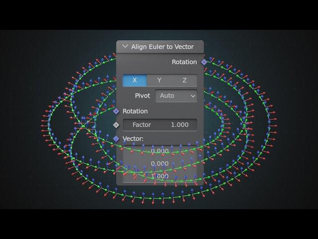 How to Actually Use Align Euler to Vector in Blender's Geometry Nodes