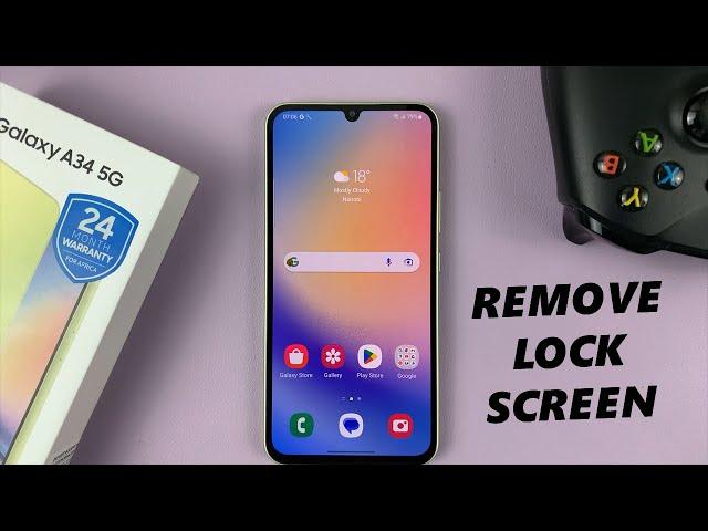 How To Remove Lock Screen Password, PIN or Pattern On Samsung Galaxy A34 5G