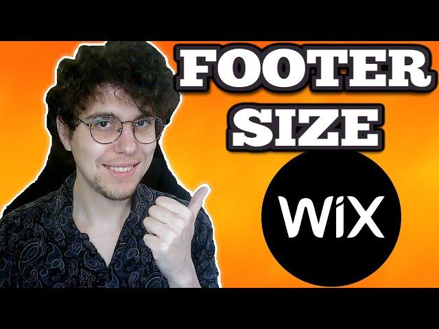 How To Change Footer Size In Wix