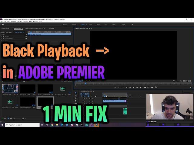 How to Fix BLACK PLAYBACK SCREEN Premiere Pro (Blank Screen Premiere Pro CC)