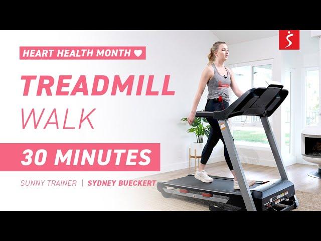 Heart Health Month Series: Treadmill Walk - Easy to Follow Along | 30 Minutes