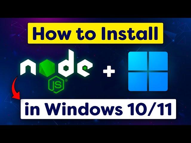 How to install Node js in Windows [ in 1 minute]