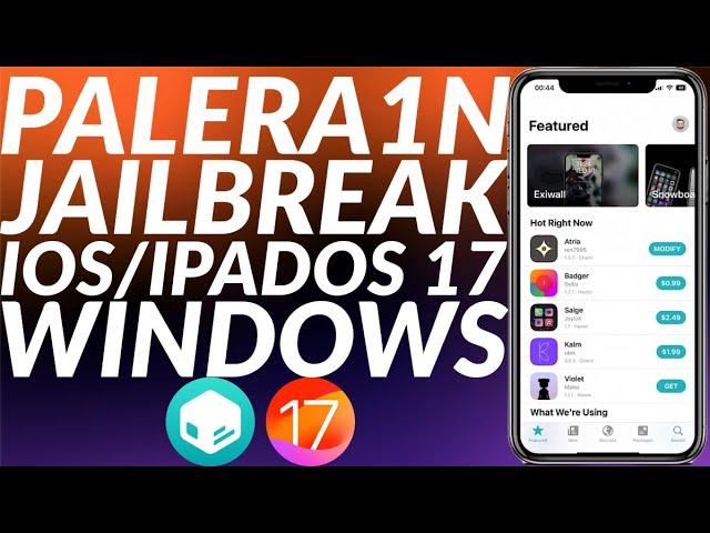 Jailbreak iOS/iPadOS 17 with Palera1n/Winra1n 2.1 on Windows | iOS 17 Jailbreak Windows | Full Guide