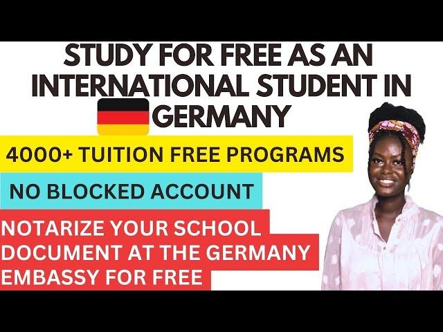 TAKE ADVANTAGE OF THE FREE EDUCATION IN GERMANY | INTERNATIONAL STUDENTS