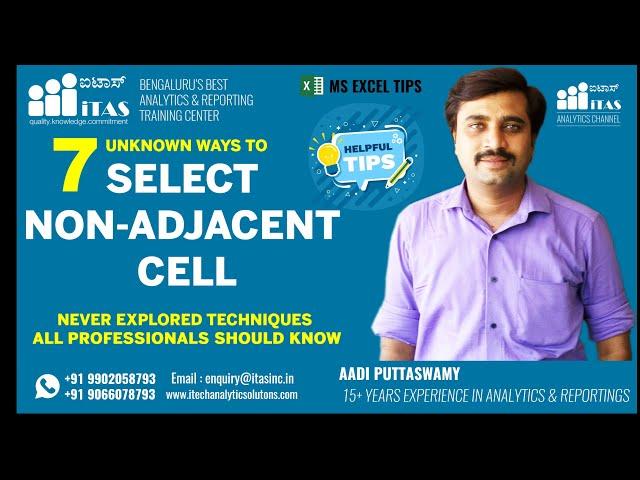 SELECT NON-ADJACENT CELLS - ENGLISH | ADVANCED EXCEL TIPS AND TRICKS