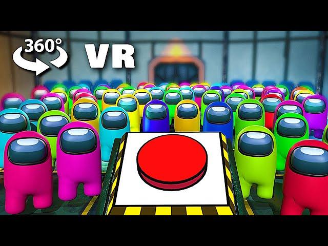 AMONG US 360° Video - YOU vs 100 IMPOSTORS in VR