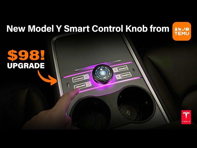 New 2024 Tesla Model Y Smart Control Knob Upgrade from Temu! #temu