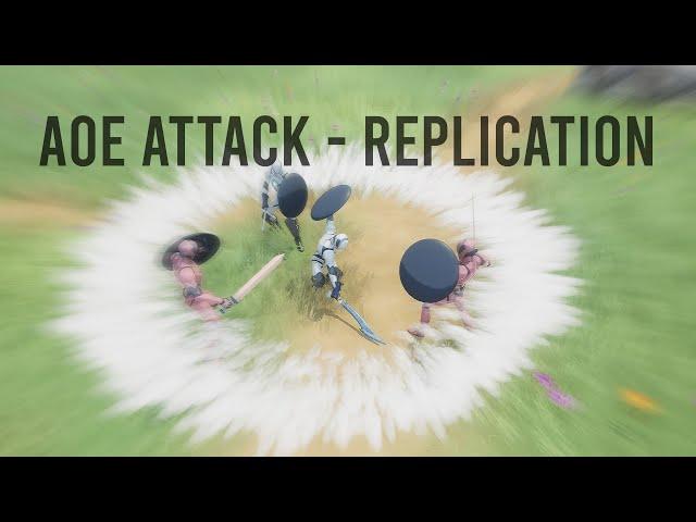 Unreal Engine 5 - Area of Effect Attacks - Multiplayer Replication - Action RPG #150