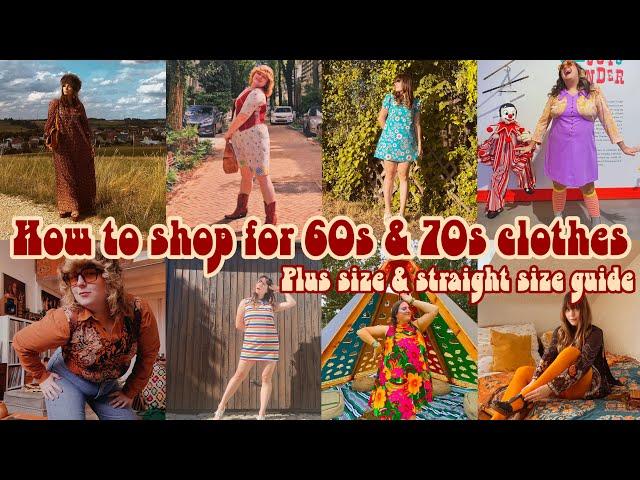 How to shop for 60s and 70s clothes I Plus size & straight size