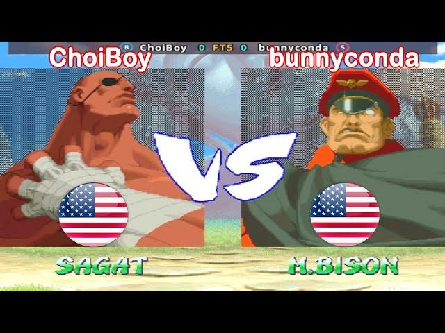 Street Fighter Alpha 2 - ChoiBoy vs bunnyconda FT5