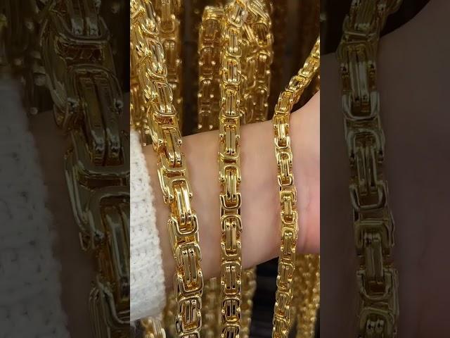 Wholesale 18 Karat Gold Plated Stainless Steel and Brass Chains for Jewelry Making