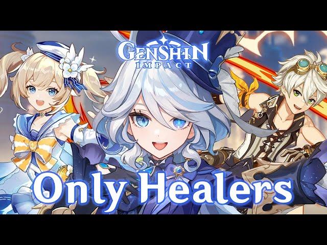 Can You Beat Genshin Impact Using Only Healers?!