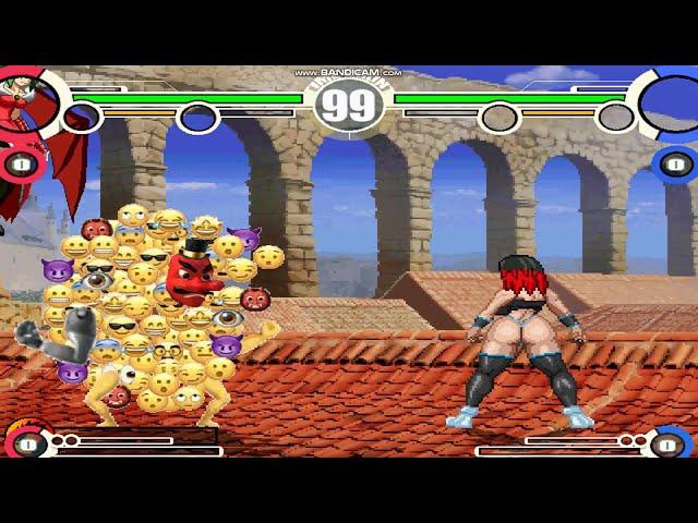 Mugen Emoji Man VS Pointer Girl Reverse Ryona Match