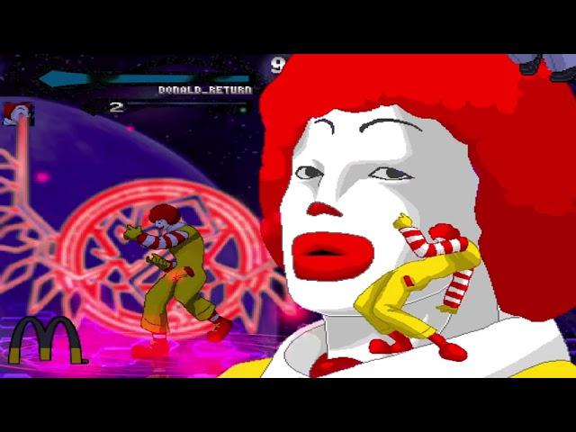 WR M.U.G.E.N: Donald Return Vs. Ronald McDonald (Donalddesu)