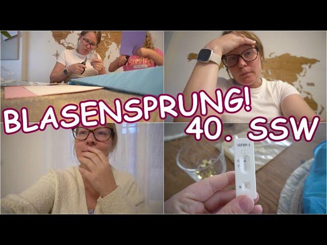 Kurz vor Geburt | Blasensprung | 40. SSW | Schultüte basteln | FAMILIENVLOG