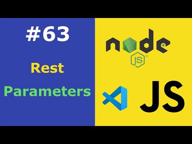 JavaScript for Beginners #63 Rest Parameters