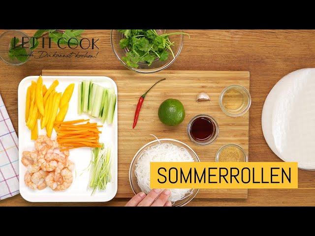 Vietnamesische Sommerrollen / Glücksrollen mit Shrimps