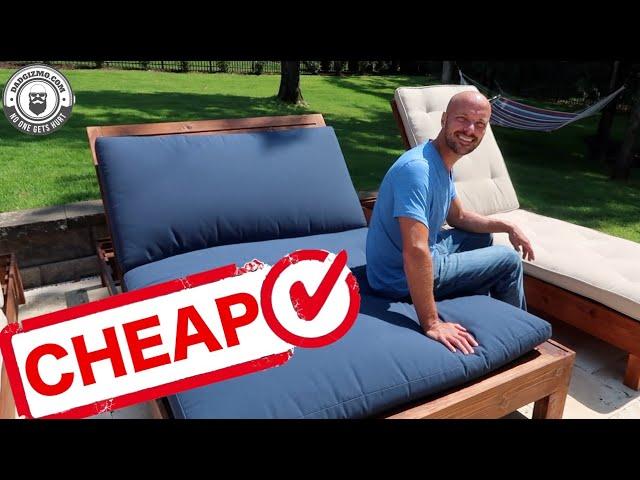 DIY Pottery Barn DOUBLE Chaise Lounge Chairs on a Budget | DAD HACK