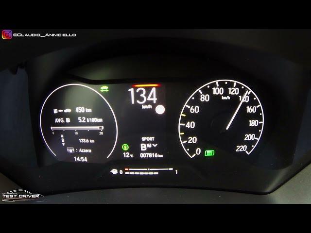 Honda HR-V 2023: accelerazione 0-100 km/h