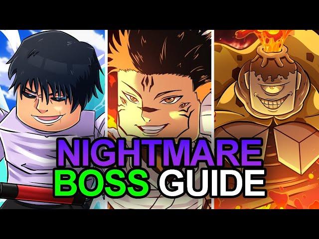 How to Solo EVERY NIGHTMARE BOSS in Jujutsu Infinite | Official Boss Guide