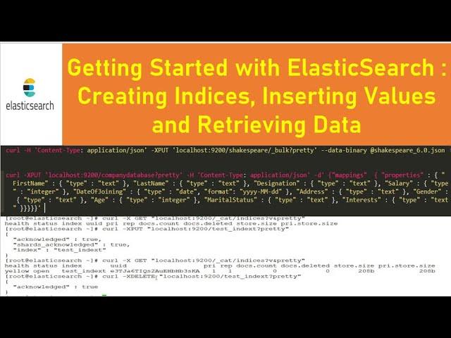 Elasticsearch Tutorial for Beginners Part5 | Create Index , Add Documents and Searching.