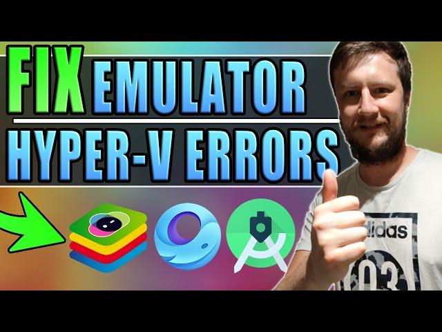 Fix Hyper V Errors In Emulators (BlueStacks/Gameloop/Android Studio Incompatible Warnings)