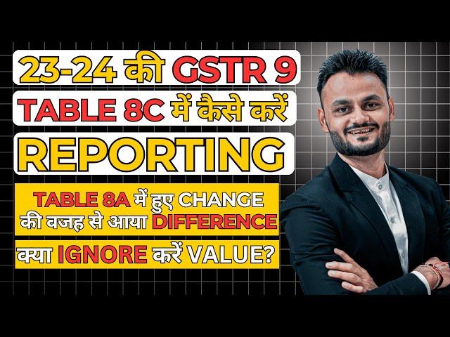 Should you ignore value Table 8C of GSTR 9 for FY 2023-24 | Table 8C issue in GSTR 9 @TaxmannIndia