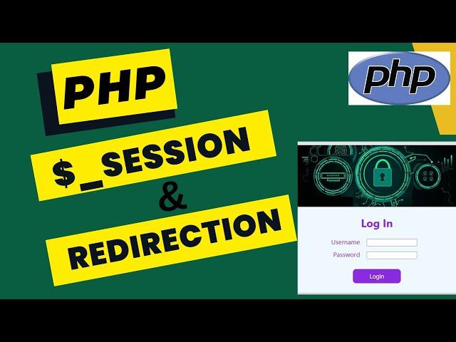 How to use PHP Session and Redirect in Login |  #phpcourse | Learn Redirection in #phpscripts