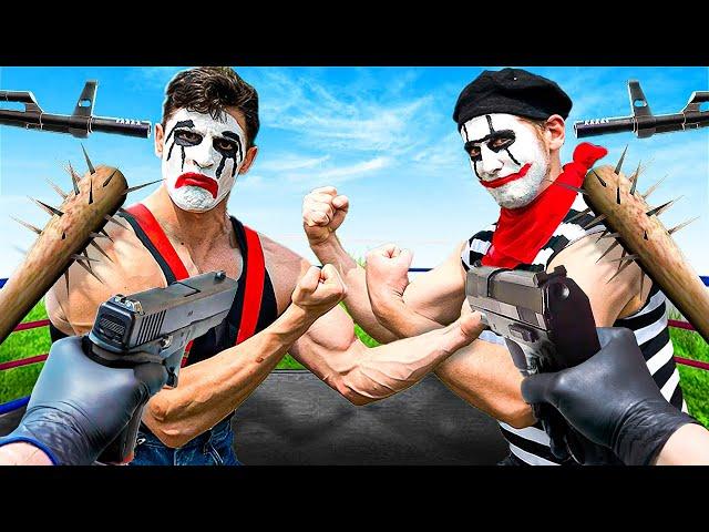 Mime VS Mime Extreme Pain Gauntlet *FIRST TO BREAK CHARACTER LOSES*