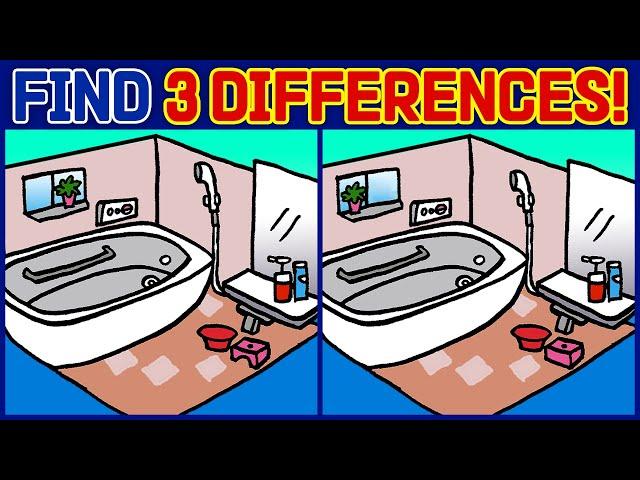 【Spot The Difference Game】 Try to Find 3 Differences in 90 Seconds! | Find The Difference #198