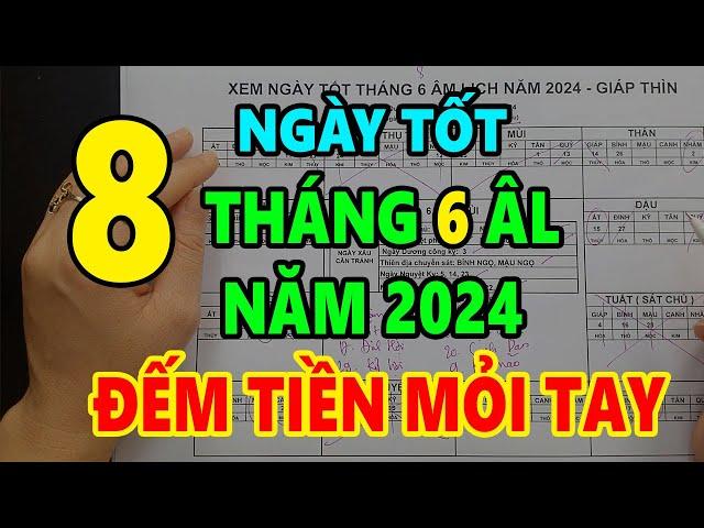 8 Ngày Cực Tốt Tháng 6 ÂL năm 2024 Tốt Mọi Việc: Đổ Trần, Động Thổ, Khai Trương, Cưới Hỏi, Mua Xe...