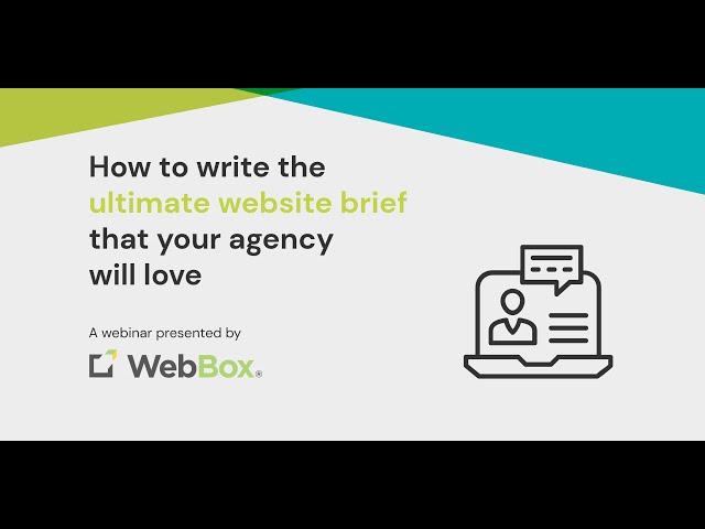 How to write the ultimate website brief that your agency will love