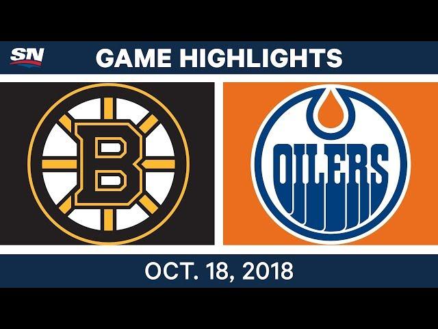 NHL Highlights | Bruins vs. Oilers - Oct. 18, 2018