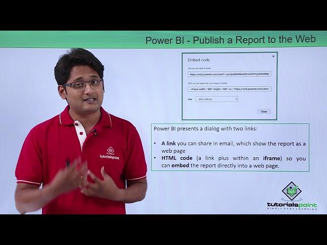 Power BI - Publish a report to the web from power BI