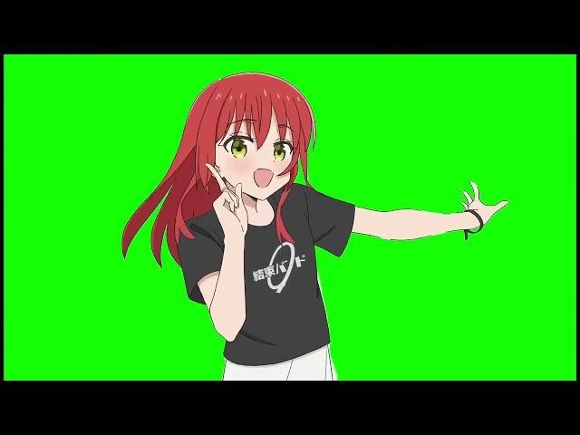 Kita Ikuyo dances to doodle song greenscreen #shorts