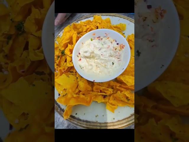 Nachos snacks #nachoschips with #mayonaise #dip #yummysound #ytshorts #ytmonetization #ytads #viral